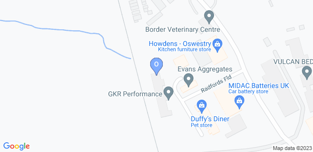 Map to OSWESTRY JIU-JITSU ACADEMY 